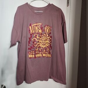 Vans T-Shirt with Yellow and Red Graphic XXL